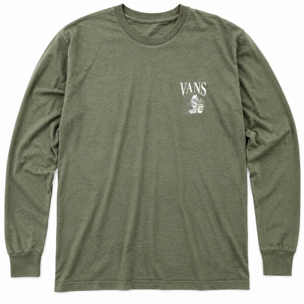 Vans Men's Green and Khaki T-shirt